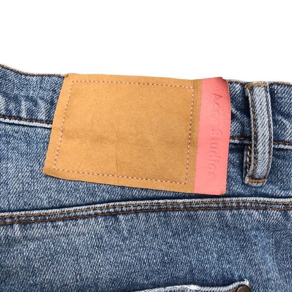 Acne Studios Jeans Size 31 Max Mid Ripped DESIGNER DENIM Acne Jeans Blue - Picture 5 of 13